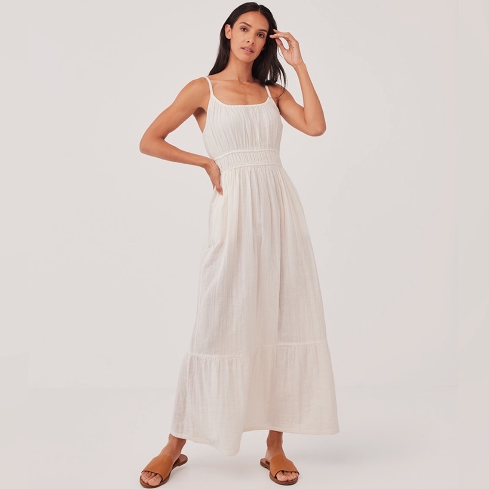 NWT Pact coastal cami maxi dress size large seasalt